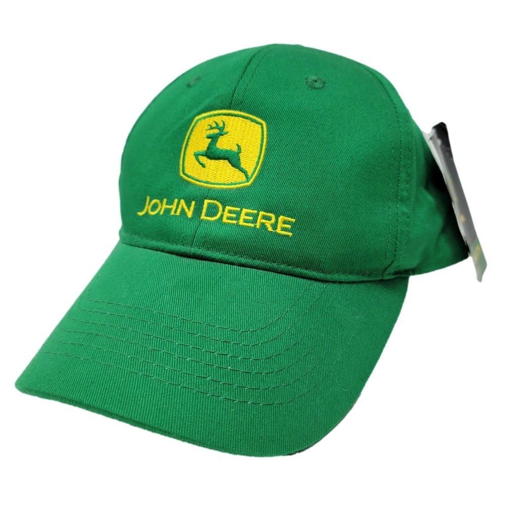 John Deere K-Products Hat Cap OSFA Green Embroidered Logo Snapback Workwear